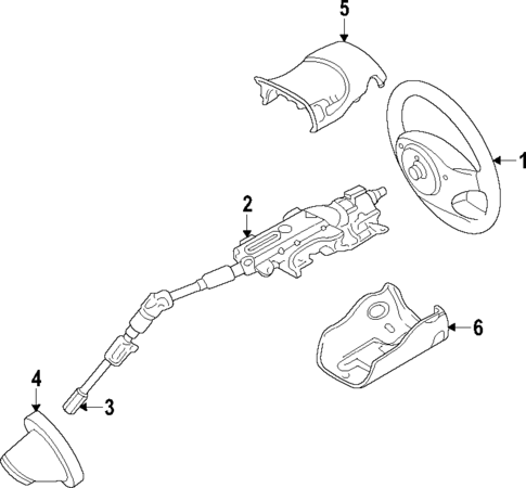 Steering Column for 2010 Ford Transit Connect #0