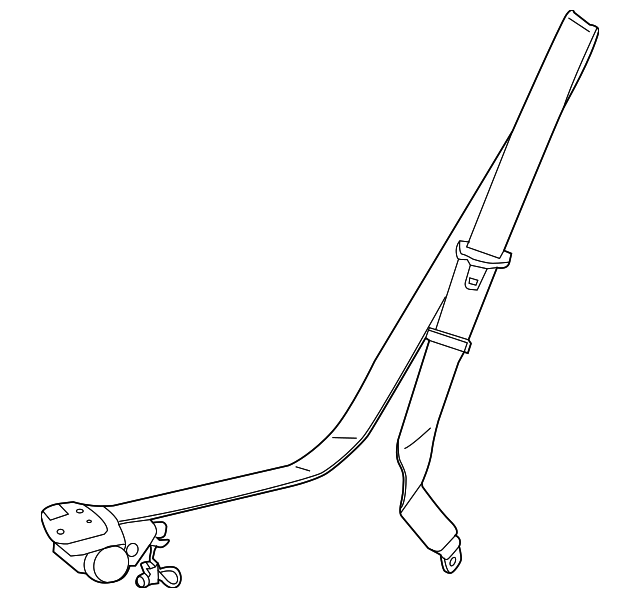 Seat Belt Assembly - BMW (72-11-7-348-098)