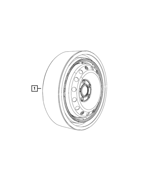 Wheel Spare for 2018 Chrysler Pacifica #0
