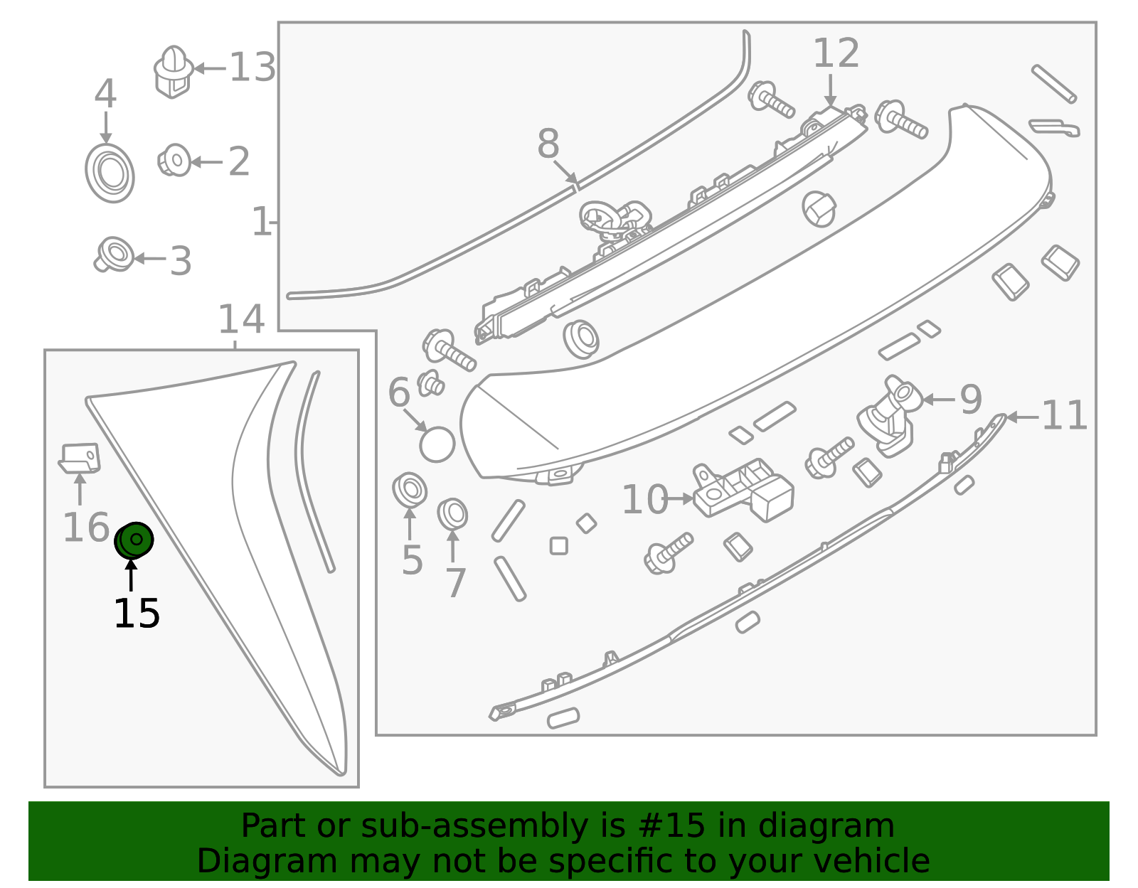 2024-2025 Mazda 2024 Mazda CX-90 - Side Spoiler Clip KBB3-51-W24