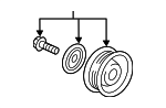 311895A2A02 - Cooling System: Tension Pulley for Honda: Accord, Civic, CR-V, HR-V Image