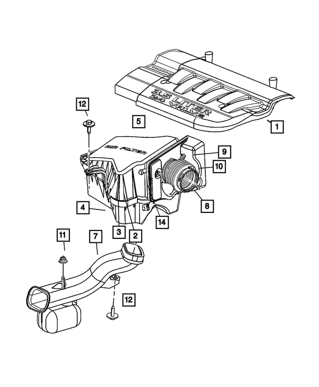 4591919AD - Fuel: Intake Manifold Cover for Mopar Image