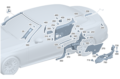 Trim for a, B, C, D-Pillar for 2026 Mercedes-Benz CLE450 #0