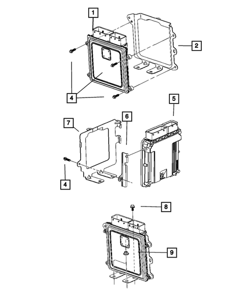 Single Board Engine Controllers for 2007 Jeep Patriot #0