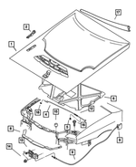 5012442AE - Body Sheet Metal Except Doors: Hood for Mopar Image