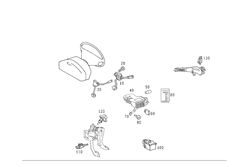 Switch for 1999 Mercedes-Benz SLK 230 #0
