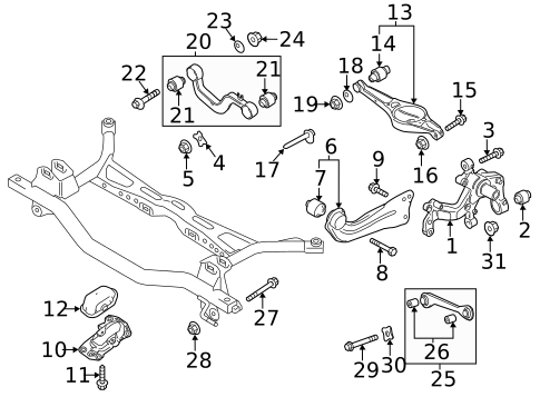 Rear Suspension for 2015 Volkswagen Golf #38