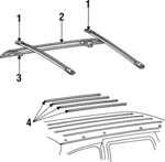 F85Z7855022AAA - Body: Slat for Lincoln: Navigator Image