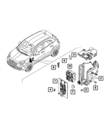 6107210AA - Electrical: Screw for Dodge: Hornet | Fiat: 500X | Jeep: Renegade | Ram: ProMaster City Image