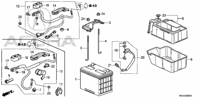 Battery for 2013 Acura TL #0