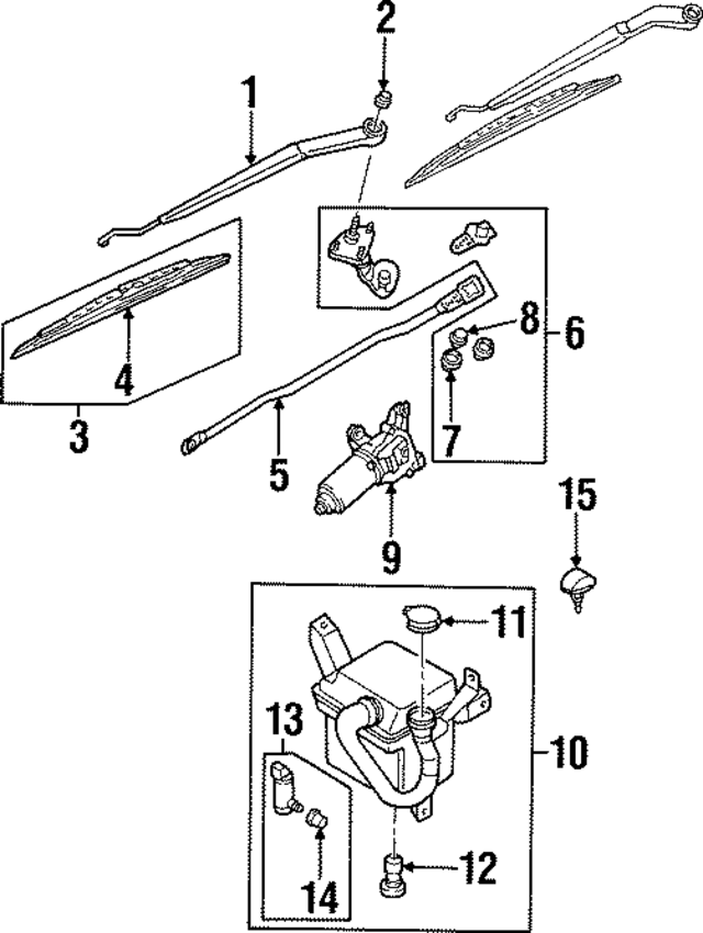 288901E310 - : Wiper Blade for INFINITI: Q45 Image