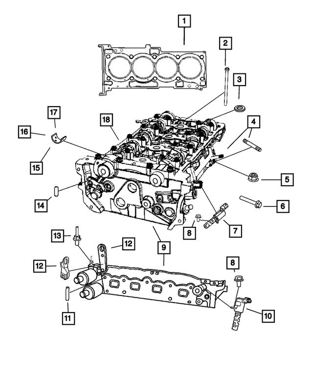 6102397AA - Engine 2.0L Four Cylinder: Double Ended Stud, Mounting for Mopar Image