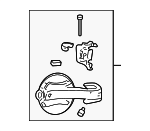 XF2Z16405A26AA - Body: Fuel Door for FORD Image