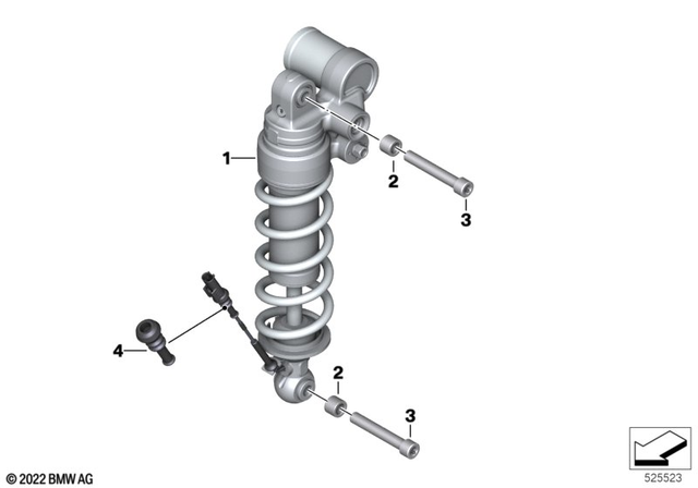 33548565344 - : Spring Strut for BMW-Motorrad Image