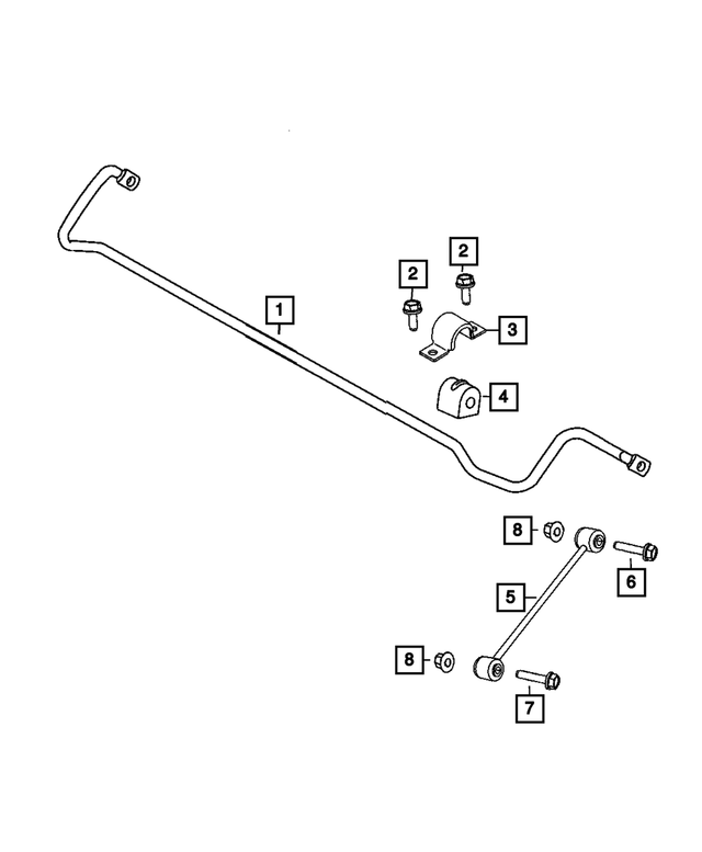 V4766866AA - Rear Suspension: Stabilizer Bar Link, Value Line for Mopar Image image
