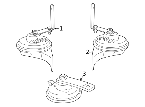 Horn for 2004 Pontiac GTO #0