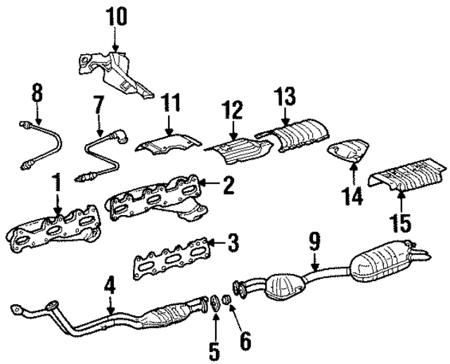 1041402714 - Exhaust: Exhaust Manifold for Mercedes-Benz Image