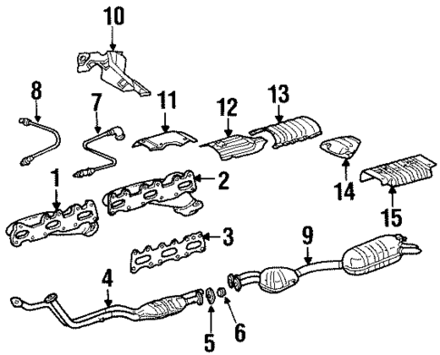 Exhaust Components for 1991 Mercedes-Benz 300SL #0