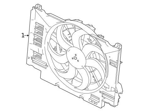 Cooling Fan for 2020 Land Rover Range Rover Velar #0