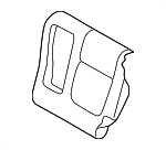 6902B801XA - : Seat Back Cover for Mitsubishi: Outlander Image