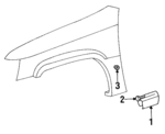 55294935 - Body: Molding Assembly for Jeep: Grand Cherokee, Grand Wagoneer Image