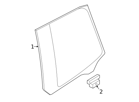 Glass - Rear Door for 2018 BMW i3 #0