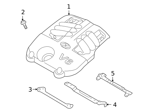 Engine Appearance Cover for 2008 Hyundai Veracruz #0