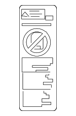 7459630030 - Body: Air Bag Label for Toyota: Camry, Corolla, RAV4, Yaris Image