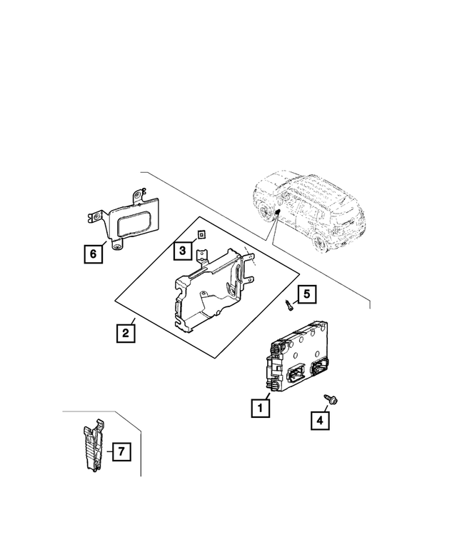 68625353AA - Electrical: Body Controller Module for Mopar Image