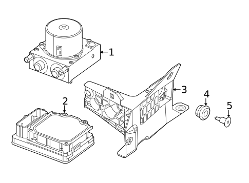 ABS Components for 2019 Fiat 500L #0