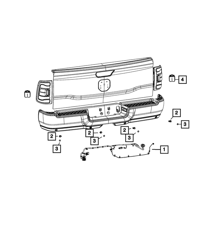 52112737AE - : Rear Bumper Wiring for Mopar Image