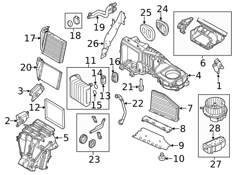 Evaporator & Heater Components for 2021 Volkswagen Passat #0