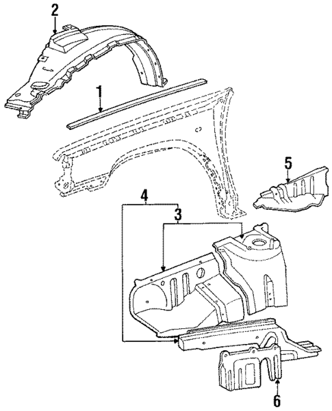 Structural Components & Rails for 1985 Toyota Tercel #0