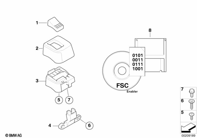61317697279 - Maintenance &amp; Technology: Switch-Housing Upper Section for BMW-Motorrad Image