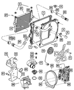 55056695AC - : Charge Air Cooler Duct, Outlet for Mopar Image