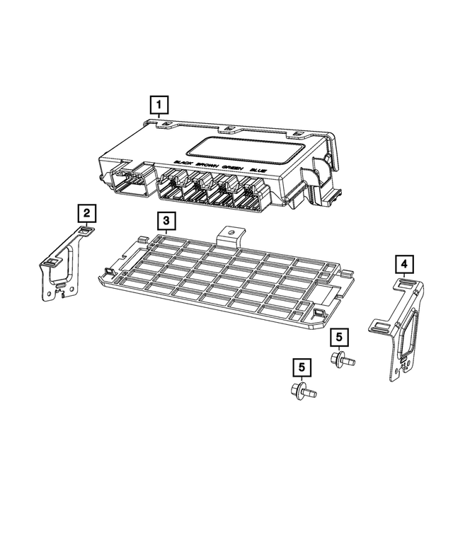 « 68399934AC – Electrical : Module Support, Côté Gauche pour Mopar Image »