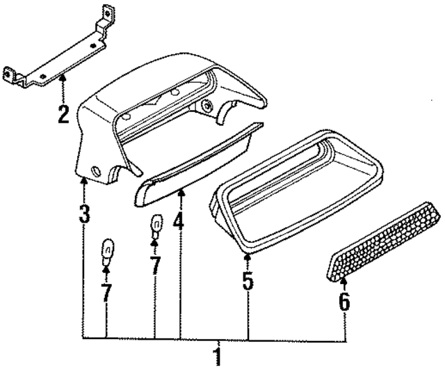2659065E00 - : Stop Lamp Assembly for Nissan: Stanza Image