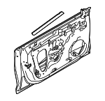 8W8831051G - : Door Shell for Audi: A5 Sportback, RS5 Sportback, S5 Sportback Image