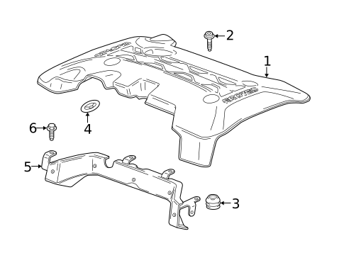 Engine Appearance Cover for 2017 Buick Regal #0