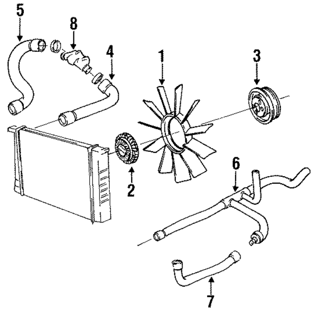 11531738053 - Cooling System: Pipe for BMW Image