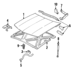 12374489 - Body: Hood for Oldsmobile: 88, 98, LSS, Regency Image