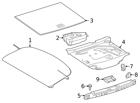 INTERIOR TRIM - REAR BODY for 2018 INFINITI QX30 #0