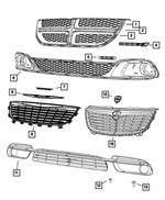 68143131AA - Exterior Ornamentation: Nameplate for Mopar Image image