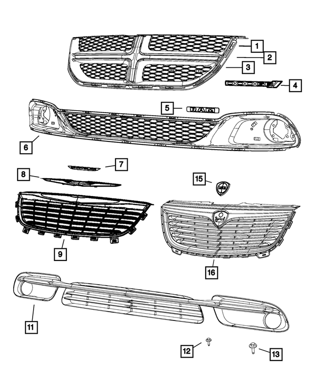 68143131AA - : Nameplate for Mopar Image