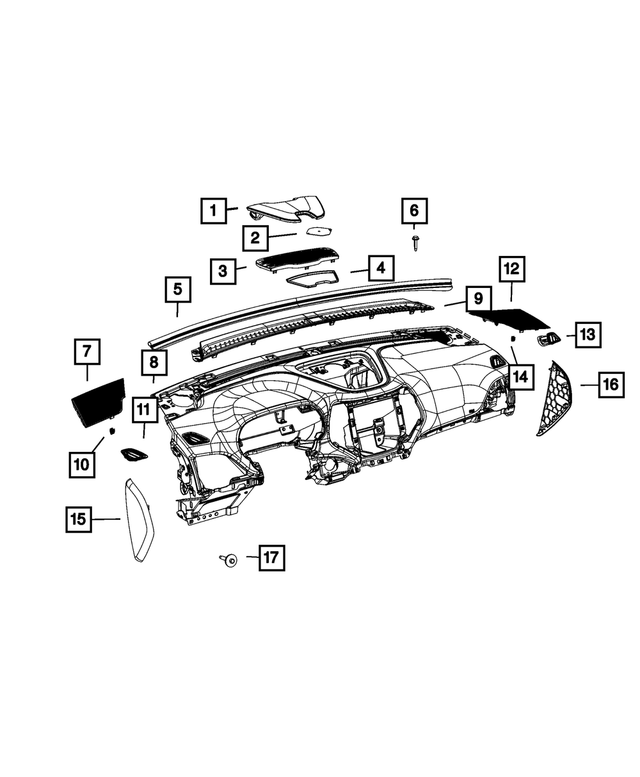 68206772AA - Interior Trim: Speaker Opening Cover for Mopar Image