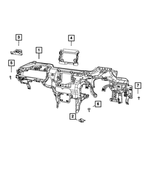 6509534AA - Interior Trim: Screw for Dodge: Durango | Jeep: Grand Cherokee, Grand Cherokee WK Image