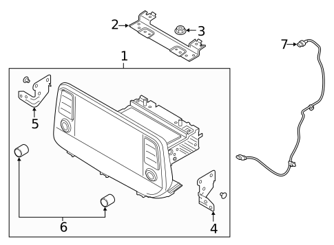 Antenna & Radio for 2020 Kia Telluride #1