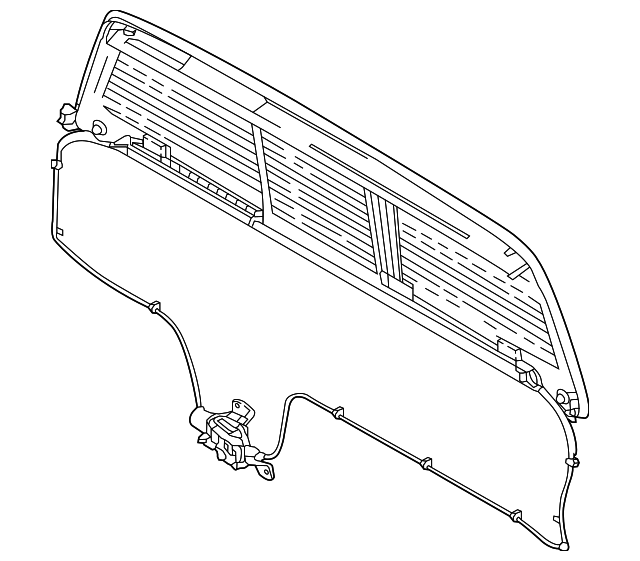 Genuine Rear Glass Assembly / Back Window (a61 Titan) - 79700