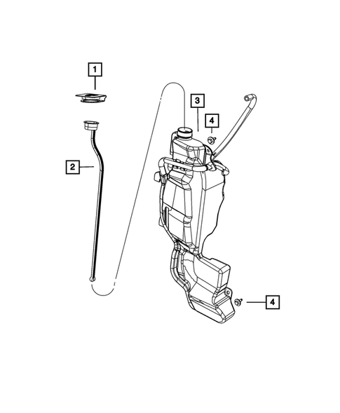Engine Coolant Reservoir (Bottle) for 2018 Ram 3500 #0