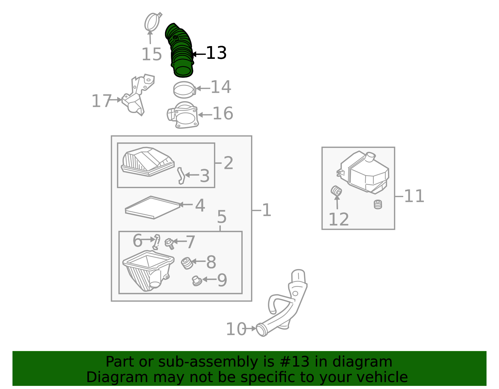 2002-2006 Nissan Sentra Engine Air Intake Hose 16578-AU415 | OEM Parts ...